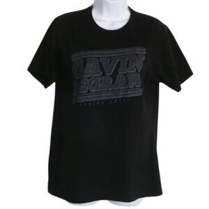GAVIN DEGRAW Concert Tshirt, Ladies L, Sprint 2014 Tour, Black/Gray print